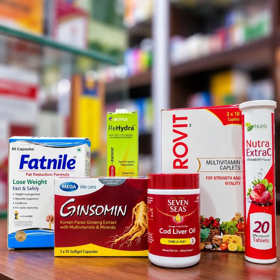 Supplements, vitamins and wellness products